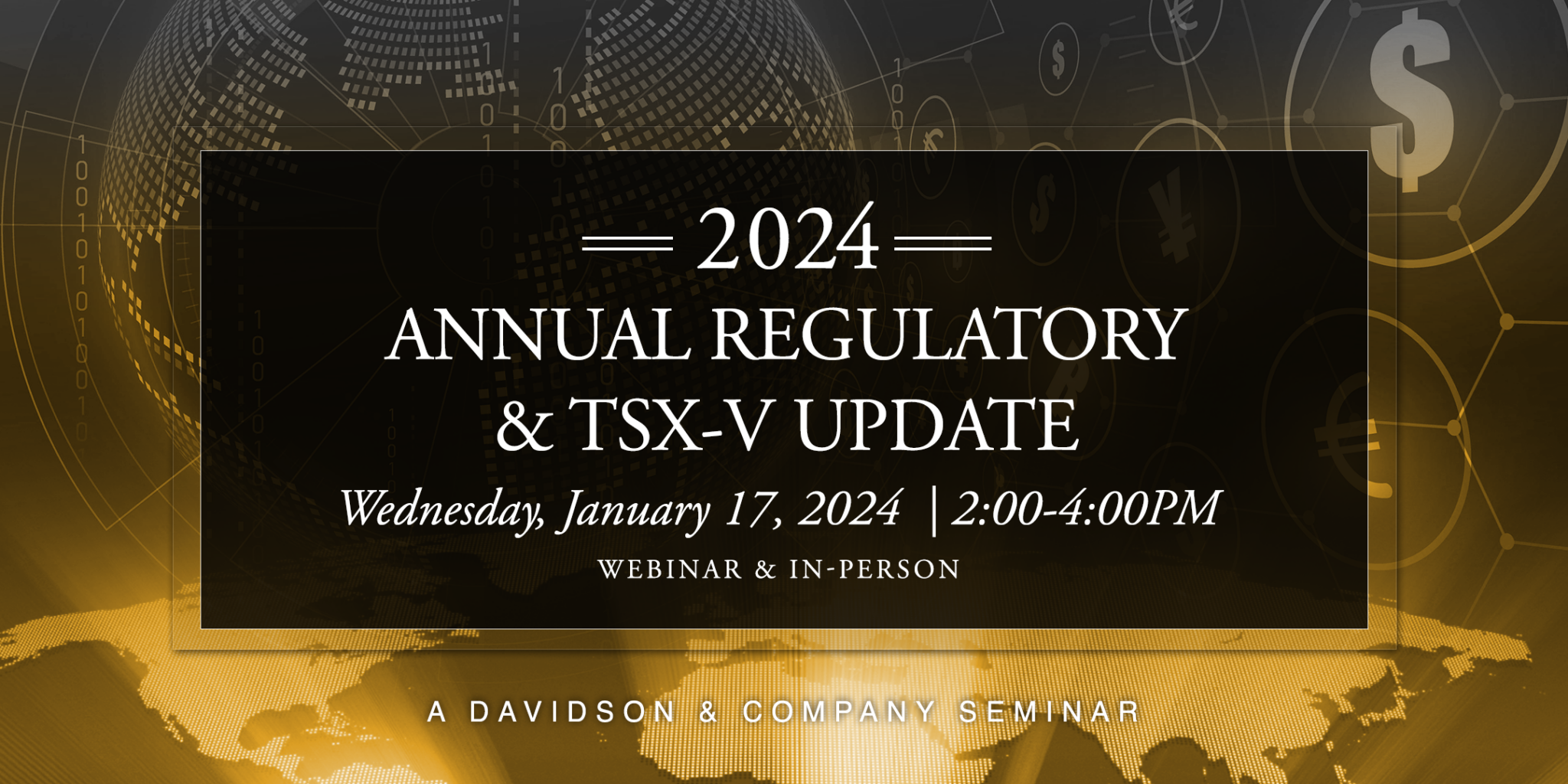 Annual Regulatory & TSXV Update 2024 - Davidson And Company LLP